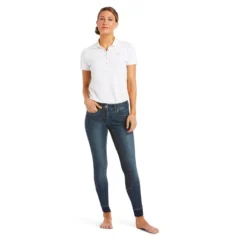 Ariat Women's Halo Denim Full Seat Breech -Cavallo Equestrian Shop 10035312 Ariat wms halo.denim .fs .breech marine 1