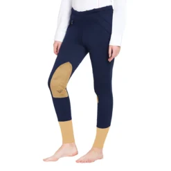 TuffRider Ladies Unifleece Pull-On Winter Breeches -Cavallo Equestrian Shop 10054 92 NVY 1