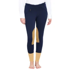 TuffRider Ladies Unifleece Pull-On Winter Breeches -Cavallo Equestrian Shop 10054 92 NVY 2