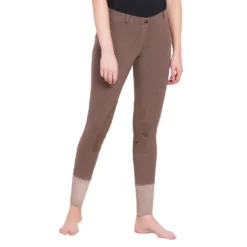 TuffRider Ladies Starter Lowrise Pull On Knee Patch Breeches 34 TuffRider Ladies Starter Lowrise Pull On Knee Patch Breeches -Cavallo Equestrian Shop 100566 479 798 lava brown 3