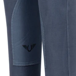 TuffRider Children's Starter Lowrise Pull-On Knee Patch Breeches -Cavallo Equestrian Shop 100567 479 35 denim 6