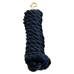 Cotton Lead Rope 11 Cotton Lead Rope -Cavallo Equestrian Shop 10186 Jacks Cotton.Lead .Rope Navy