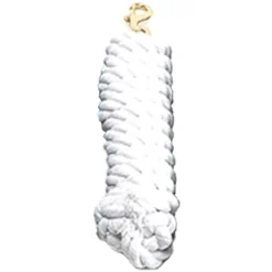 Cotton Lead Rope 15 Cotton Lead Rope -Cavallo Equestrian Shop 10186 Jacks Cotton.Lead .Rope White