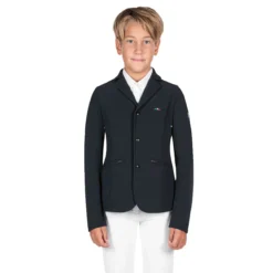 Equiline JonnyK Boy's Show Coat 6 Equiline JonnyK Boy's Show Coat -Cavallo Equestrian Shop 181M00316 EQline JonnyK Black