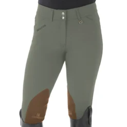 Romfh Ladies Sarafina Euro Seat Knee Patch Breeches -Cavallo Equestrian Shop 468455 ERS Romfh.Ladies.Sarafina.Euro .Seat .KneePatch.Breech Classic.Desert.Sage