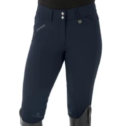 Romfh Ladies Sarafina Euro Seat Knee Patch Breeches -Cavallo Equestrian Shop 468455 ERS Romfh.Ladies.Sarafina.Euro .Seat .KneePatch.Breech Dark.Navy