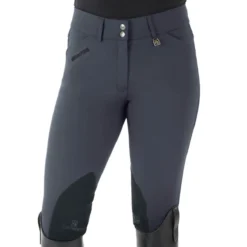 Romfh Ladies Sarafina Euro Seat Knee Patch Breeches -Cavallo Equestrian Shop 468455 ERS Romfh.Ladies.Sarafina.Euro .Seat .KneePatch.Breech Pewter