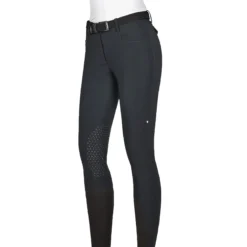Equiline ATIRK Women's Knee Grip Breeches In 4 Seasons B-Move -Cavallo Equestrian Shop AtirK EQuline N08981 Black