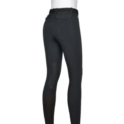 Equiline ATIRK Women's Knee Grip Breeches In 4 Seasons B-Move -Cavallo Equestrian Shop AtirK EQuline N08981 Black Back