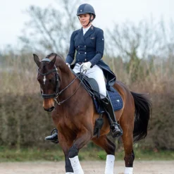 Charles Owen Ayr8 Plus Leather Look - Custom Helmet -Cavallo Equestrian Shop Ayr8 Charles.Owen Leather.Look Navy