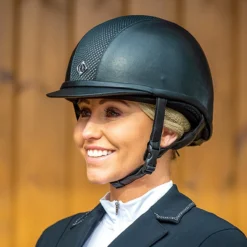 Charles Owen Ayr8 Plus Leather Look - Custom Helmet -Cavallo Equestrian Shop Ayr8 Leather look blk.silver 696f0780 e269 45b4 bc66 86bd558e8638