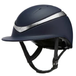 Charles Owen Halo Luxe With MIPS - Custom Helmet -Cavallo Equestrian Shop Charles.Owen Halo.Luxe Midnight.Matt .Platinum