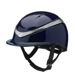 Charles Owen Halo With MIPS - Custom Helmet -Cavallo Equestrian Shop Charles.Owen Halo Midnight.Gloss .Platinum