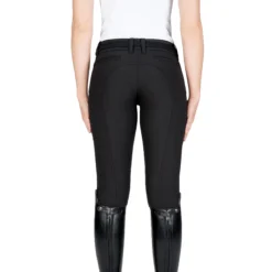 Equiline Women's X Shape Knee Grip Breech -Cavallo Equestrian Shop EQline 181 N08674 XShapeKG Black Back
