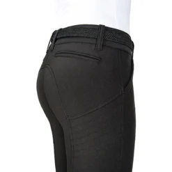 Equiline Women's X Shape Knee Grip Breech -Cavallo Equestrian Shop EQline 181 N08674 XShapeKG Black Closeup