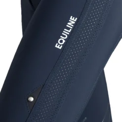 Equiline Women's Ciannekh High Waisted B-Move Light Knee Grip Breech 7 Equiline Women's Ciannekh High Waisted B-Move Light Knee Grip Breech -Cavallo Equestrian Shop ES123 N09036 CianneKH Blue Logo