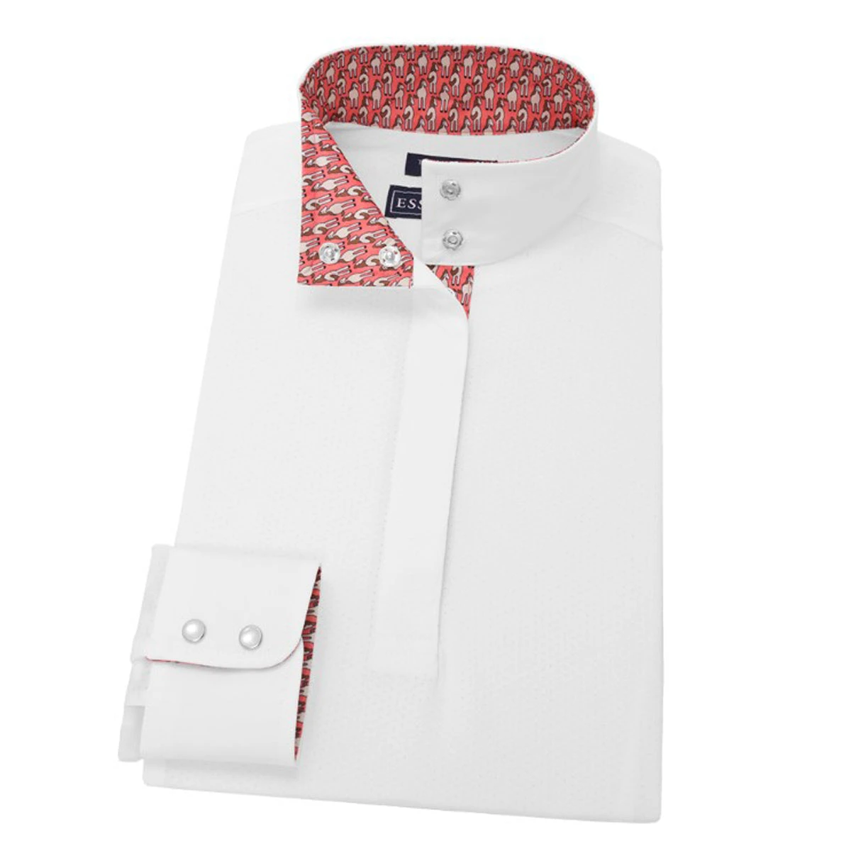 Essex Classics Ladies "Looking Back" Talent Yarn Straight Collar Long Sleeve Show Shirt 2 Essex Classics Ladies "Looking Back" Talent Yarn Straight Collar Long Sleeve Show Shirt - Image 2