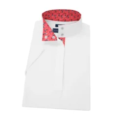 Essex Classics Ladies "Roosters" Talent Yarn Straight Collar Short Sleeve Show Shirt -Cavallo Equestrian Shop ESS35W2 00