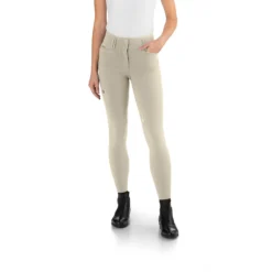 Ego 7 Women's Jumping CA Knee Patch Breech 17 Ego 7 Women's Jumping CA Knee Patch Breech -Cavallo Equestrian Shop Ego7 Jumping.CA .Breech Beige Front.2