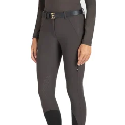 Equiline Ettiek Women's B-Move Knee Grip Breeches -Cavallo Equestrian Shop Equiline Ettiek.B.Move .KG .Breeches Liquorice Front