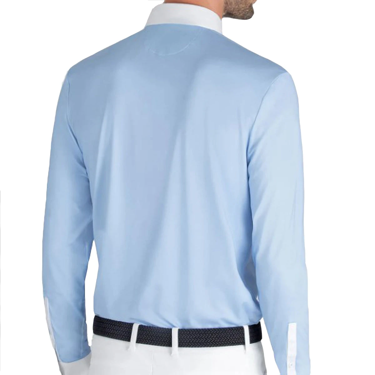 Equiline Evik Men's Competition Polo Long Sleeve Shirt 3 Equiline Evik Men's Competition Polo Long Sleeve Shirt - Image 3