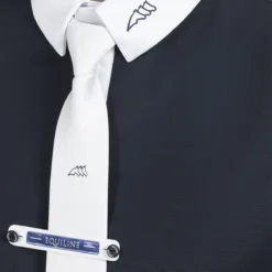 Equiline Men's CeliraC Competition Polo 7 Equiline Men's CeliraC Competition Polo -Cavallo Equestrian Shop H00540 EQline CeliraC Blue Detail