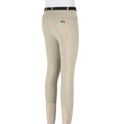 Equiline JhoanK Boy's Knee Patch Breeches -Cavallo Equestrian Shop JhoanKbeige2