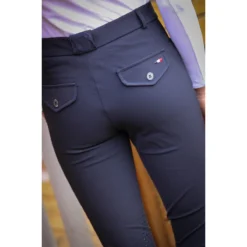 Jump'in Unisex Junior Sacha Breeches -Cavallo Equestrian Shop Jump.In Unisex.Junior.Sacha .Breeches Navy Back