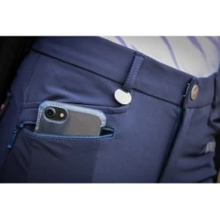 Jump'in Unisex Junior Sacha Breeches -Cavallo Equestrian Shop Jump.In Unisex.Junior.Sacha .Breeches Navy Front.Pocket