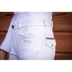 Jump'in Unisex Junior Sacha Breeches -Cavallo Equestrian Shop Jump.In Unisex.Junior.Sacha .Breeches White Logo