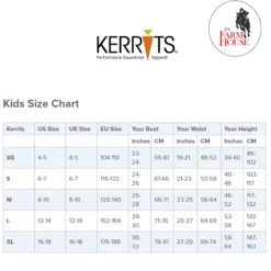 Kerrits Kids Ice Fil Full Seat Tech Tight -Cavallo Equestrian Shop Kerrits Kids.Shirts.and .Pants .Size .Charts 0241731d 7662 4408 a29b 7934bb26d6e5