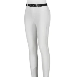 Equiline Girl's JinaK Knee Patch Breeches -Cavallo Equestrian Shop N05021 EQline JinaK White