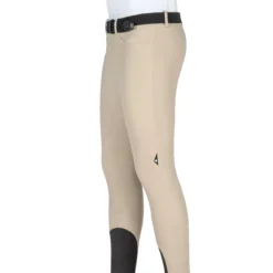 Equiline GrantK Men's B-Move Knee Grip Breeches -Cavallo Equestrian Shop N08479 EQline GrentK Beige Side