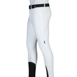 Equiline GrantK Men's B-Move Knee Grip Breeches -Cavallo Equestrian Shop N08479 EQline GrentK White Side