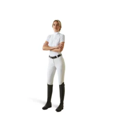 Ariat Womens Luxe Short Sleeve Show Shirt -Cavallo Equestrian Shop S23 WMS ENGL 10043820 full