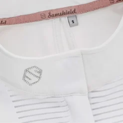 Samshield Women's Apolline Show Shirt -Cavallo Equestrian Shop Samshield Apolline White Front Detail.2