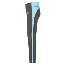 TuffRider Children's Ventilated Schooling Tights -Cavallo Equestrian Shop charcoal neonblue3 22790.1583525668.1280.1280