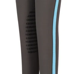 TuffRider Children's Ventilated Schooling Tights -Cavallo Equestrian Shop charcoal neonblue5 58792.1583525668.1280.1280
