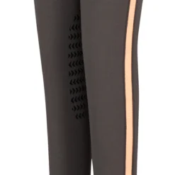 TuffRider Children's Ventilated Schooling Tights -Cavallo Equestrian Shop charcoal neonpeach6 28508.1583525669.1280.1280