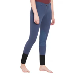 TuffRider Ladies Starter Lowrise Pull On Knee Patch Breeches 28 TuffRider Ladies Starter Lowrise Pull On Knee Patch Breeches -Cavallo Equestrian Shop denim2 70246.1583511667.1280.1280