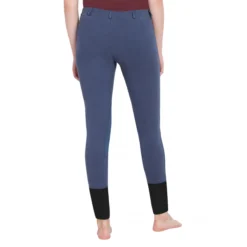 TuffRider Ladies Starter Lowrise Pull On Knee Patch Breeches 29 TuffRider Ladies Starter Lowrise Pull On Knee Patch Breeches -Cavallo Equestrian Shop denim3 49025.1583511667.1280.1280