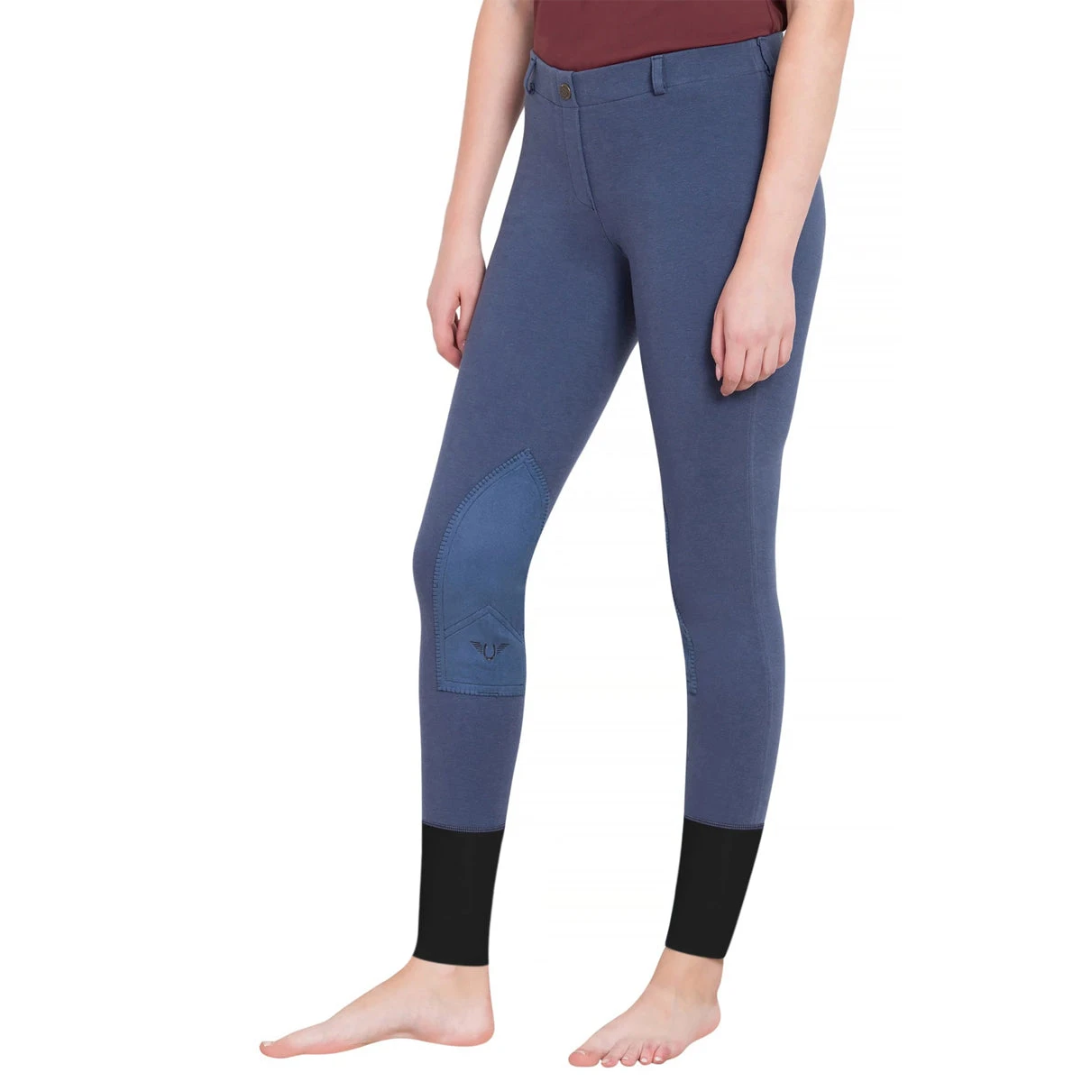 TuffRider Ladies Starter Lowrise Pull On Knee Patch Breeches 10 TuffRider Ladies Starter Lowrise Pull On Knee Patch Breeches - Image 10