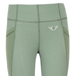 TuffRider Children's Minerva EquiCool Tights -Cavallo Equestrian Shop green2 33553.1587157085.1280.1280