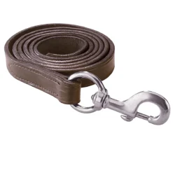 Perri's Leather Lead With Snap -Cavallo Equestrian Shop havana with chrome 37282.1588016535.1280.1280