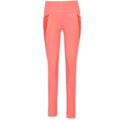 TuffRider Children's Minerva EquiCool Tights -Cavallo Equestrian Shop holly berry front 18596.1587157085.1280.1280