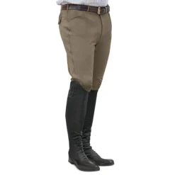 Ovation Men's EuroWeave Front Zip 4-Pocket Knee Patch Breeches 9 Ovation Men's EuroWeave Front Zip 4-Pocket Knee Patch Breeches -Cavallo Equestrian Shop light tan 40541.1588796603.1280.1280