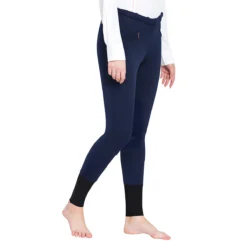TuffRider Ladies Unifleece Pull-On Winter Breeches -Cavallo Equestrian Shop navy2 42929.1588623839.1280.1280