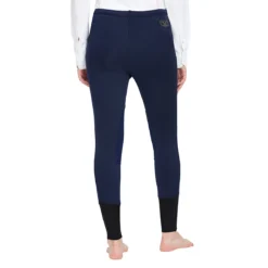 TuffRider Ladies Unifleece Pull-On Winter Breeches -Cavallo Equestrian Shop navy3 07209.1588623839.1280.1280