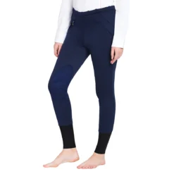 TuffRider Ladies Unifleece Pull-On Winter Breeches -Cavallo Equestrian Shop navy 49436.1588623838.1280.1280