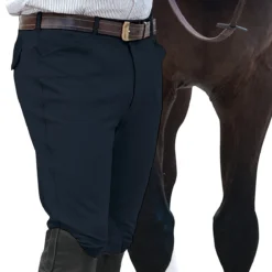 Ovation Men's EuroWeave Front Zip 4-Pocket Knee Patch Breeches 10 Ovation Men's EuroWeave Front Zip 4-Pocket Knee Patch Breeches -Cavallo Equestrian Shop navy 75151.1588796602.1280.1280